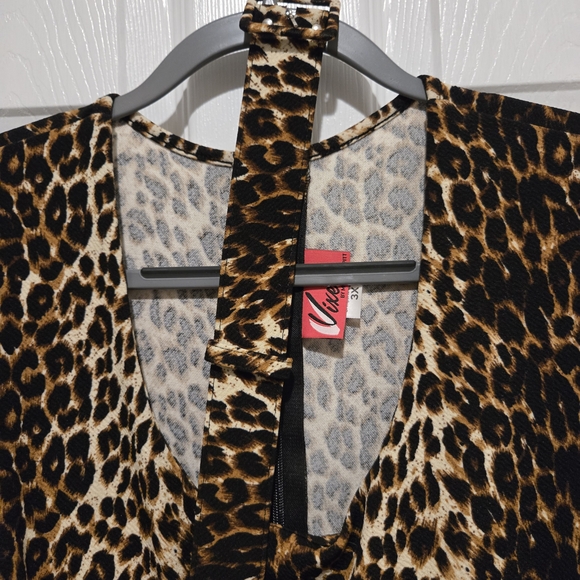 Troublemaker leopard print dresses by Vixen by Micheline Pitt size 3X - Picture 4 of 5